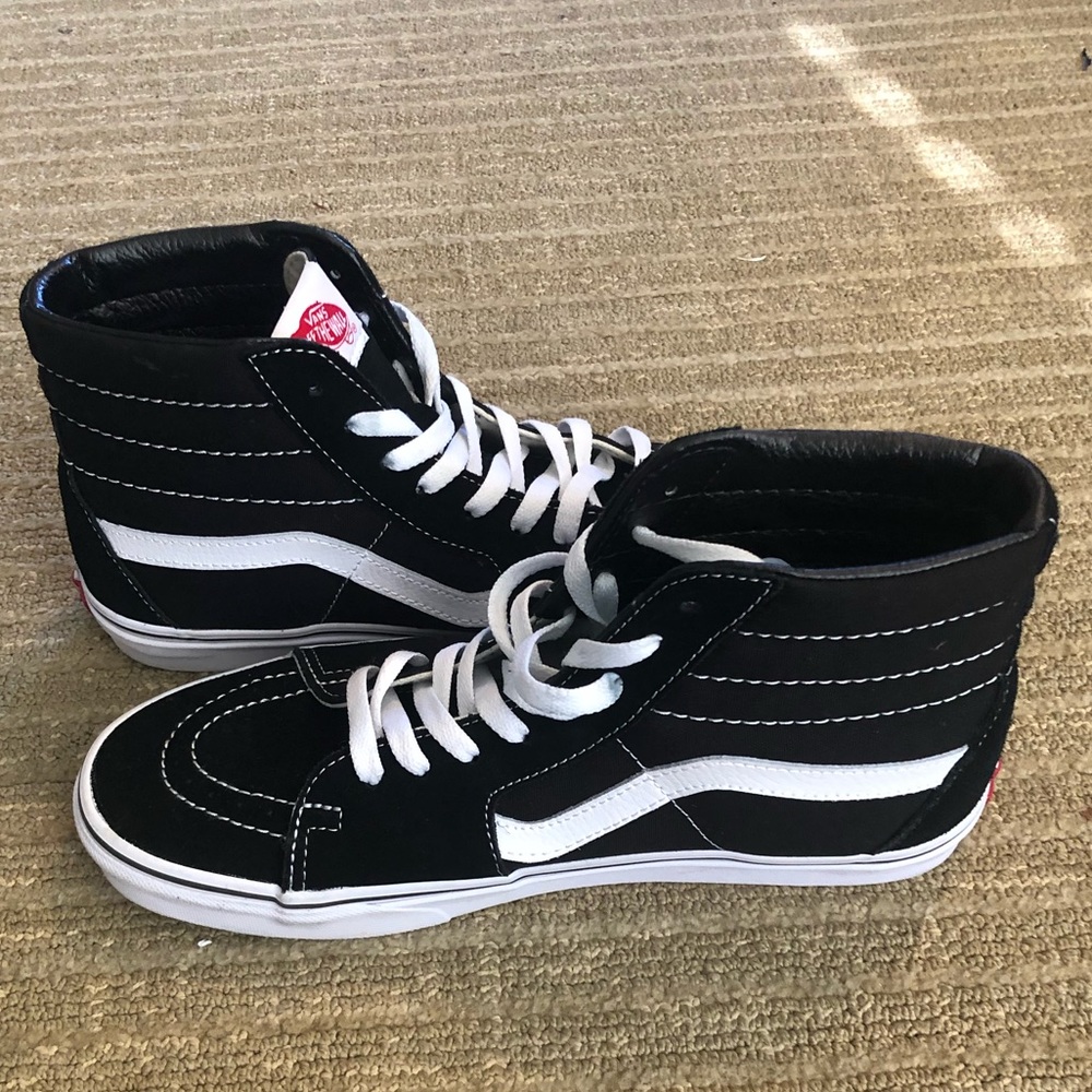 Black hi-top Vans